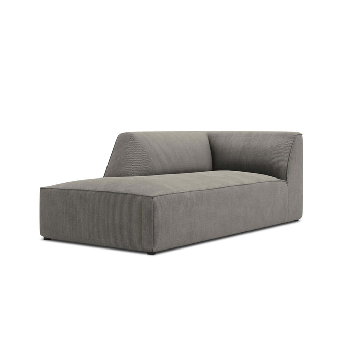 Windsor & Co Sao Chaise Longue Links - Ribstof - Lichtgrijs