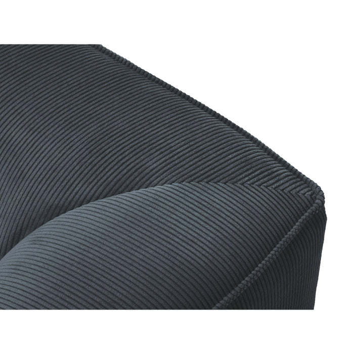 Windsor & Co Sao Chaise Longue Rechts - Ribstof - Blauw