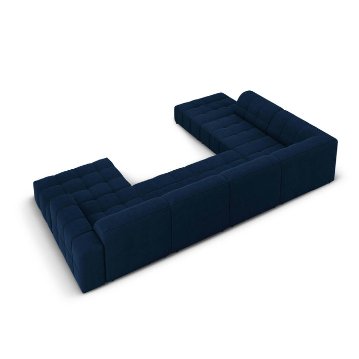 Cosmopolitan Design Chicago U-bank - Hoek Links - Velvet - Koningsblauw