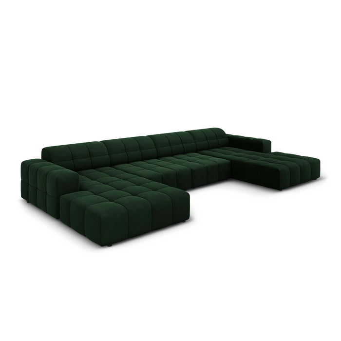 Cosmopolitan Design Chicago U-bank - Velvet - Flessengroen