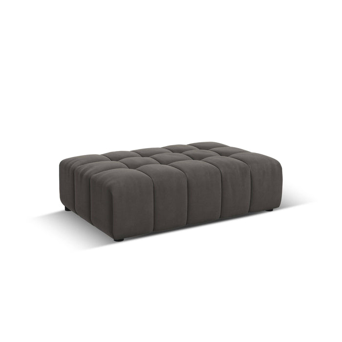 Cosmopolitan Design Chicago Hoekbank met Chaise Longue Rechts - Links Open - Velvet - Grijs