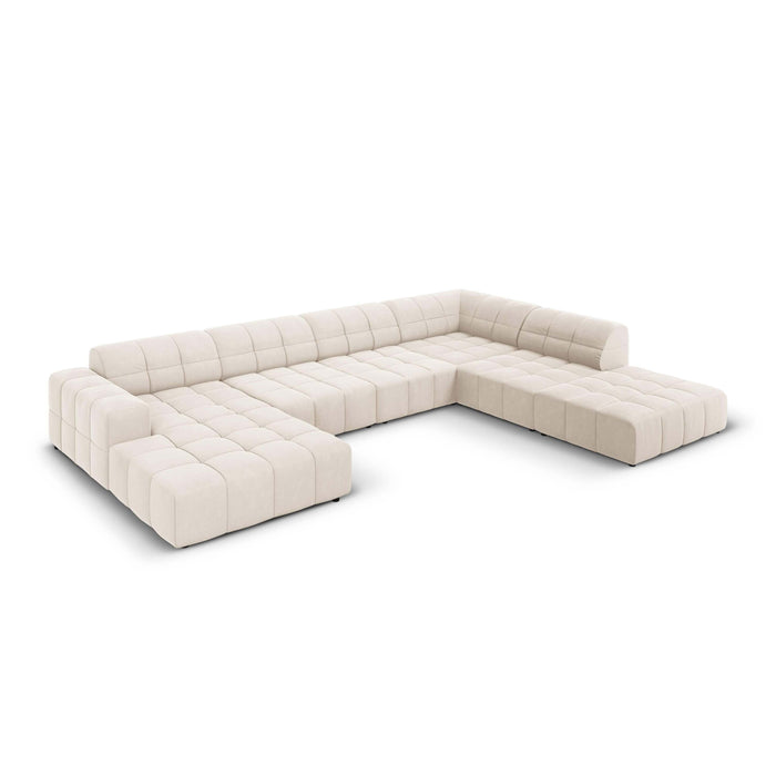 Cosmopolitan Design Chicago U-bank - Hoek Rechts - Velvet - Crème