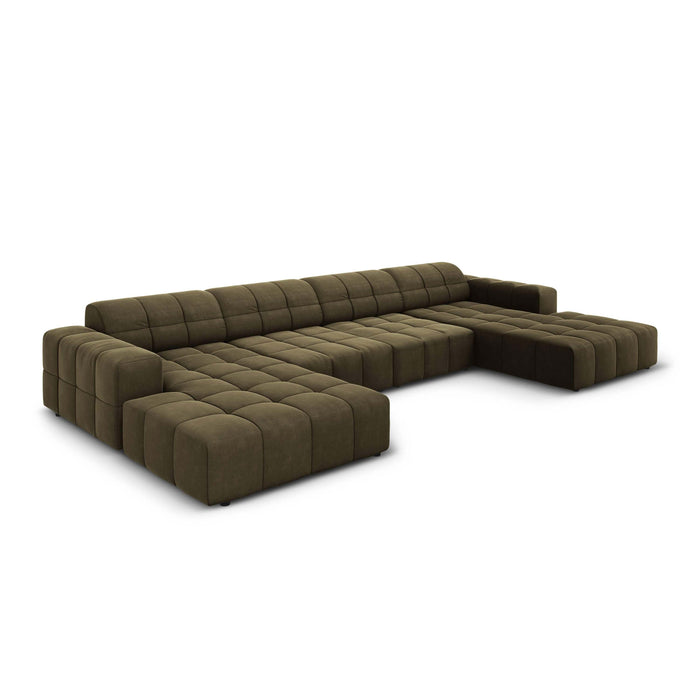 Cosmopolitan Design Chicago U-bank - Velvet - Olijfgroen