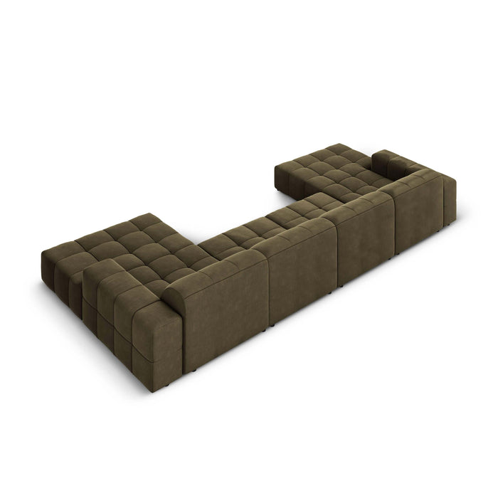 Cosmopolitan Design Chicago U-bank - Velvet - Olijfgroen