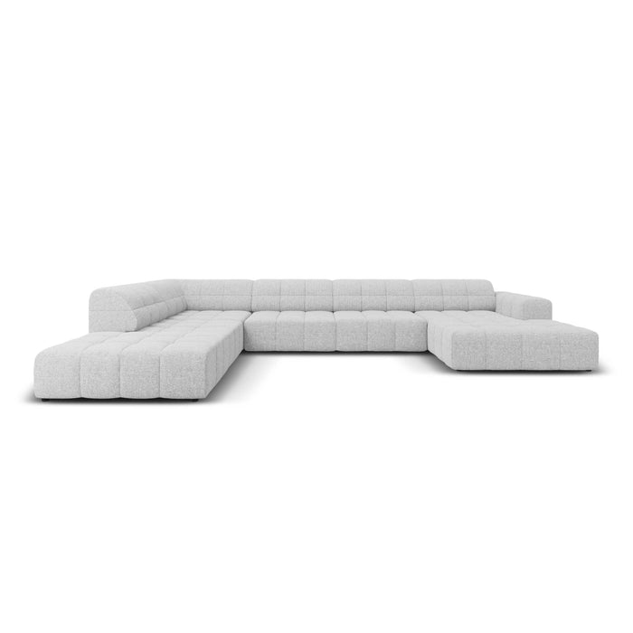 Cosmopolitan Design Chicago U-bank - Hoek Links - Chenille - Lichtbeige