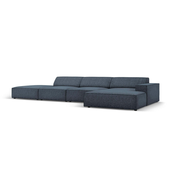 Micadoni Jodie Hoekbank Rechts - Links Open 5-zits - Chenille - Donkerblauw