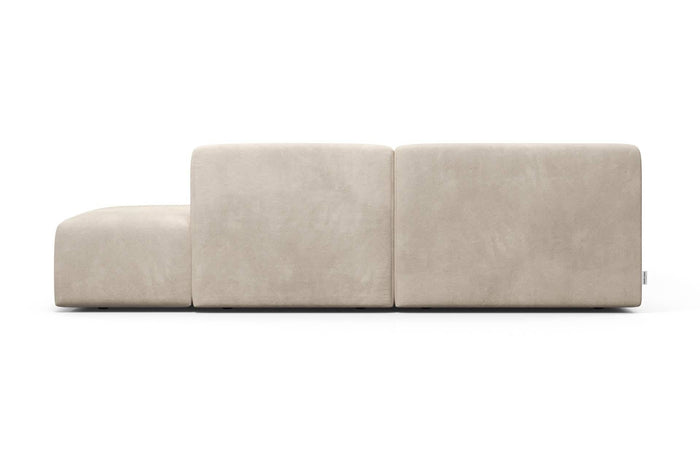 NADUVI Collection Nina Big Hoekbank Rechts - Velvet - Beige