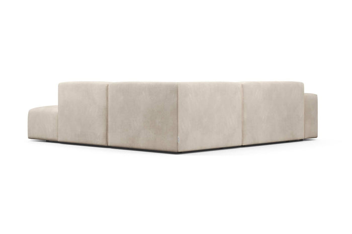 NADUVI Collection Nina Big Hoekbank Rechts - Velvet - Beige