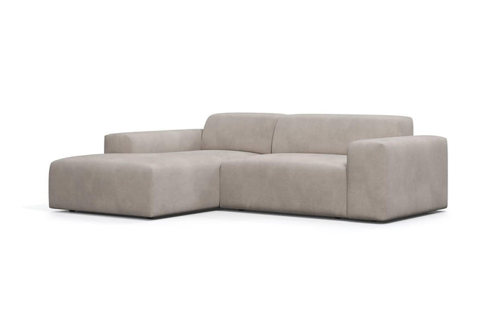NADUVI Collection Nina Hoekbank Links - Velvet - Taupe