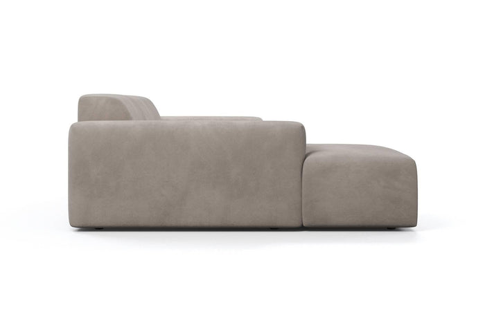 NADUVI Collection Nina Hoekbank Links - Velvet - Taupe