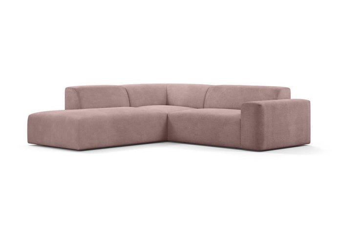 NADUVI Collection Nina Big Hoekbank Links - Ribstof - Lila