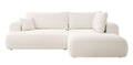 NADUVI Collection Philipa Hoekbank Big Rechts met Slaapfunctie - Bouclé - Crème