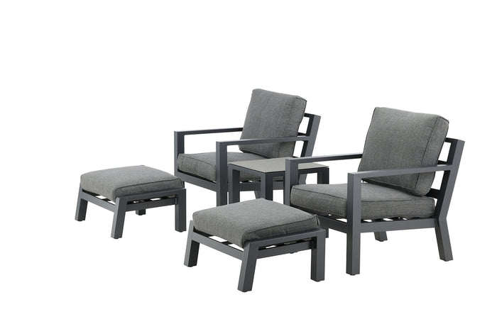 Rebellenclub Lilium Loungeset - Zwart