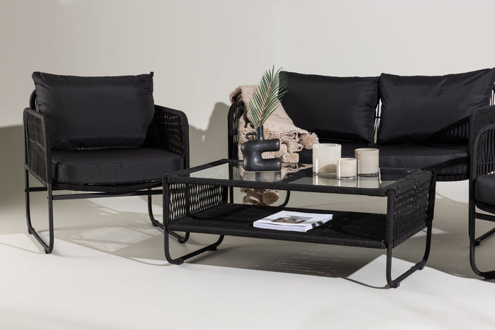 Rebellenclub Hibis Loungeset - Zwart