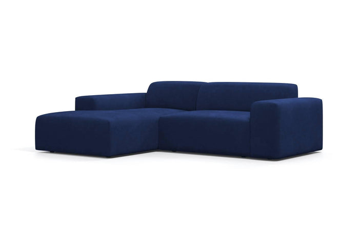NADUVI Collection Nina Hoekbank Links - Velvet - Blauw