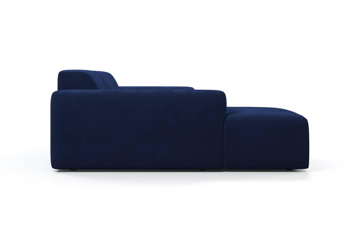 NADUVI Collection Nina Hoekbank Links - Velvet - Blauw