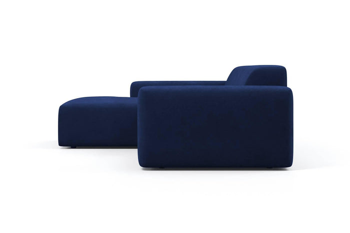 NADUVI Collection Nina Hoekbank Links - Velvet - Blauw