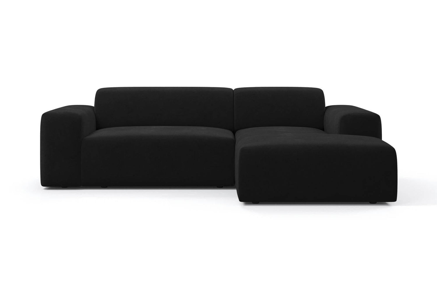 NADUVI Collection Nina Hoekbank Rechts - Velvet - Zwart