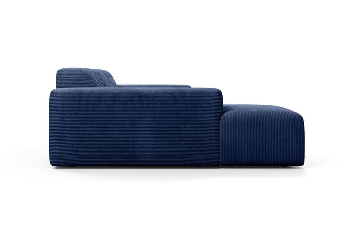 NADUVI Collection Nina Hoekbank Links - Ribstof - Donkerblauw