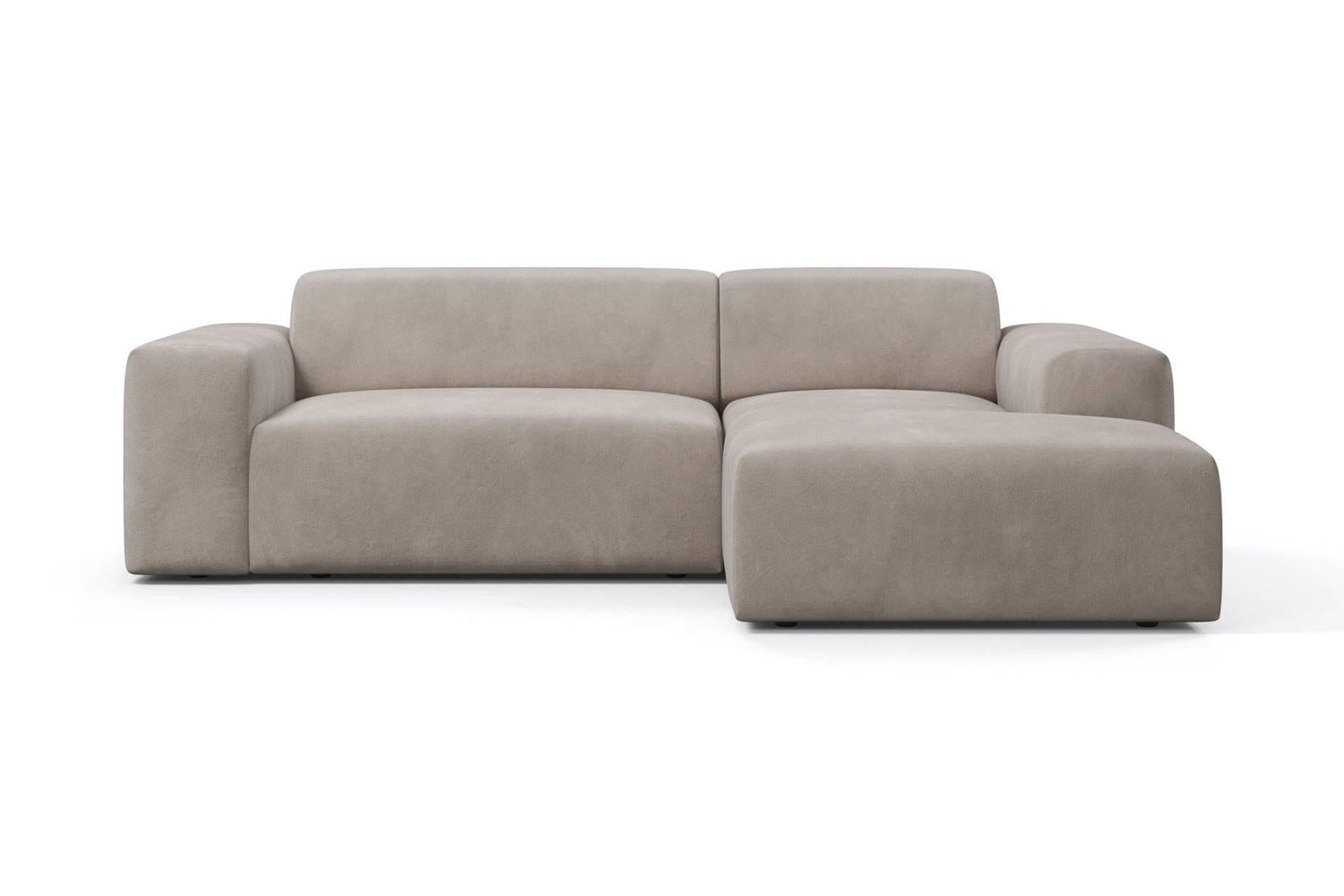 NADUVI Collection Nina Hoekbank Rechts - Velvet - Taupe