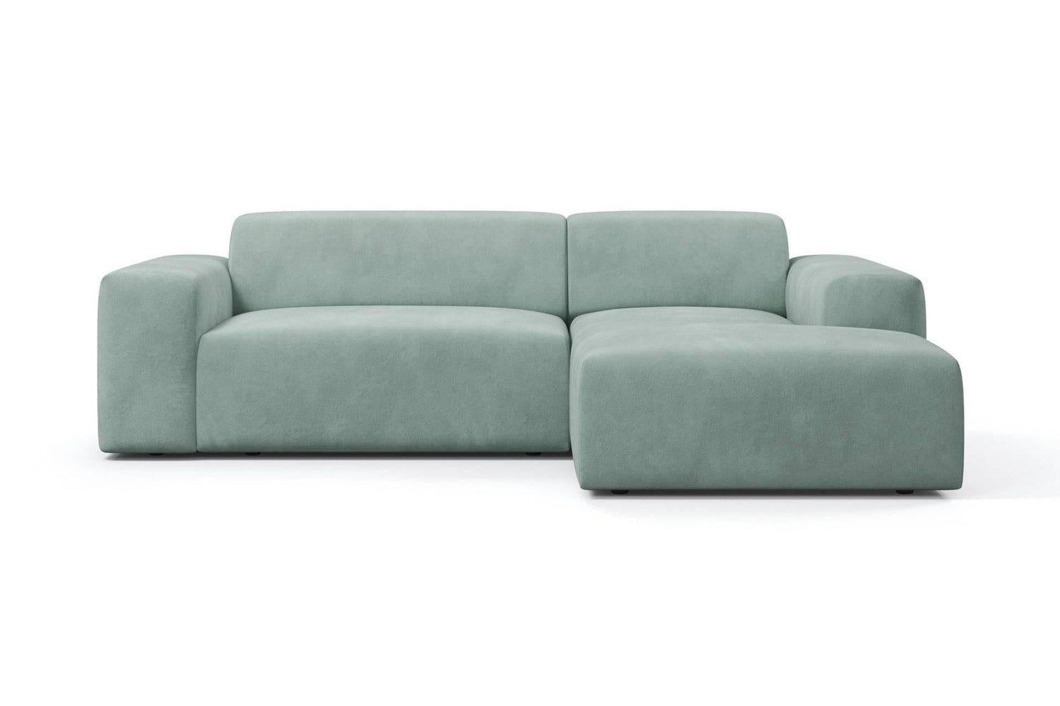 NADUVI Collection Nina Hoekbank Rechts - Velvet - Mintgroen