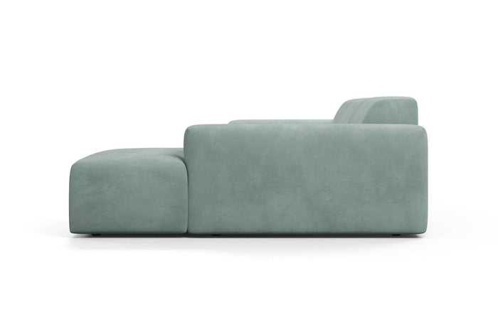 NADUVI Collection Nina Hoekbank Rechts - Velvet - Mintgroen