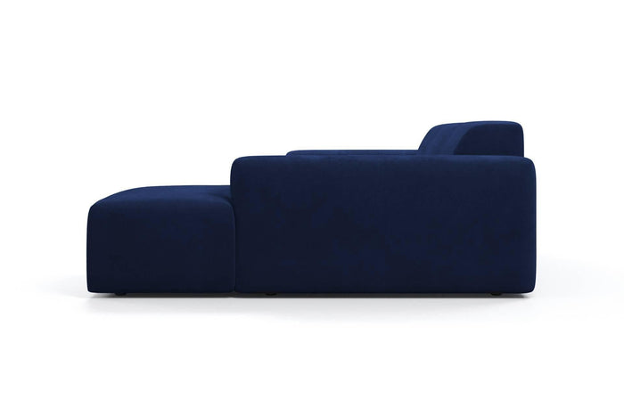 NADUVI Collection Nina Hoekbank Rechts - Velvet - Blauw