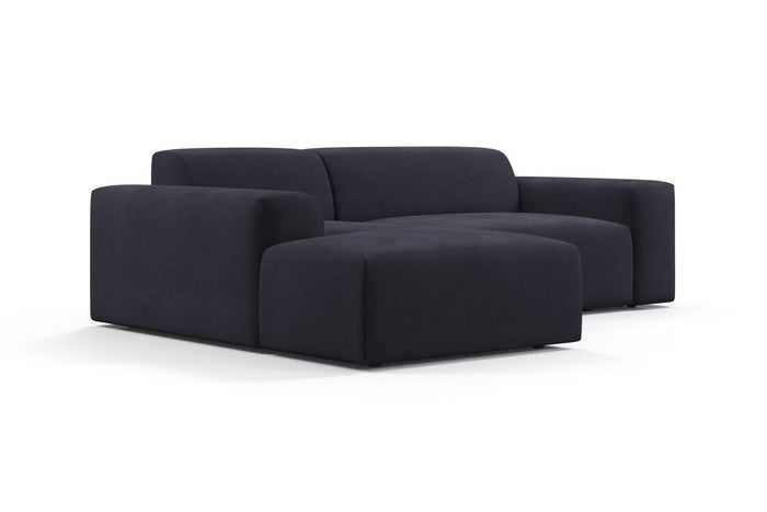 NADUVI Collection Nina Hoekbank Links - Velvet - Marineblauw