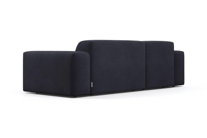 NADUVI Collection Nina Hoekbank Links - Velvet - Marineblauw