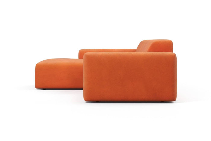 NADUVI Collection Nina Hoekbank Links - Velvet - Oranje