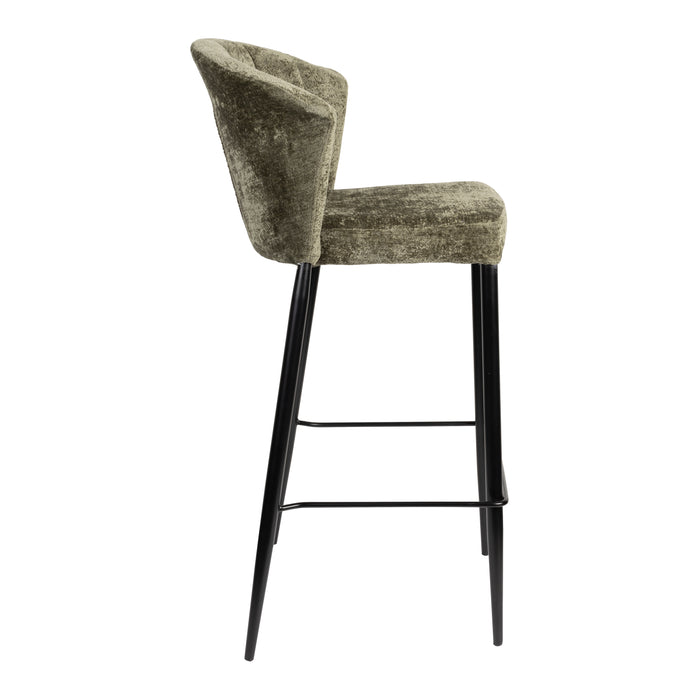 Dutchbone Georgia Barkruk H 75 - Groen