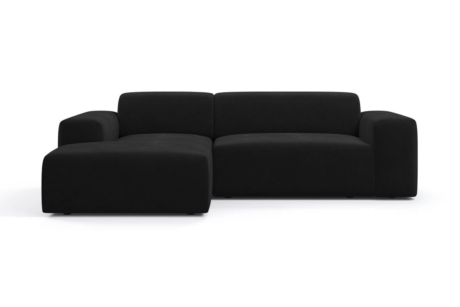 NADUVI Collection Nina Hoekbank Links - Velvet - Zwart