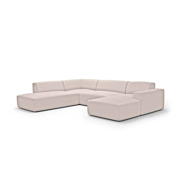 NADUVI Collection Nina U-bank Links - Velvet - Beige