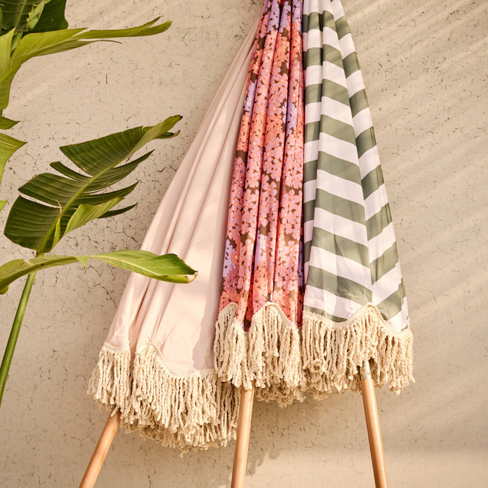by fonQ basic Tassel Parasol Ø 200 cm - Petit Fleurs