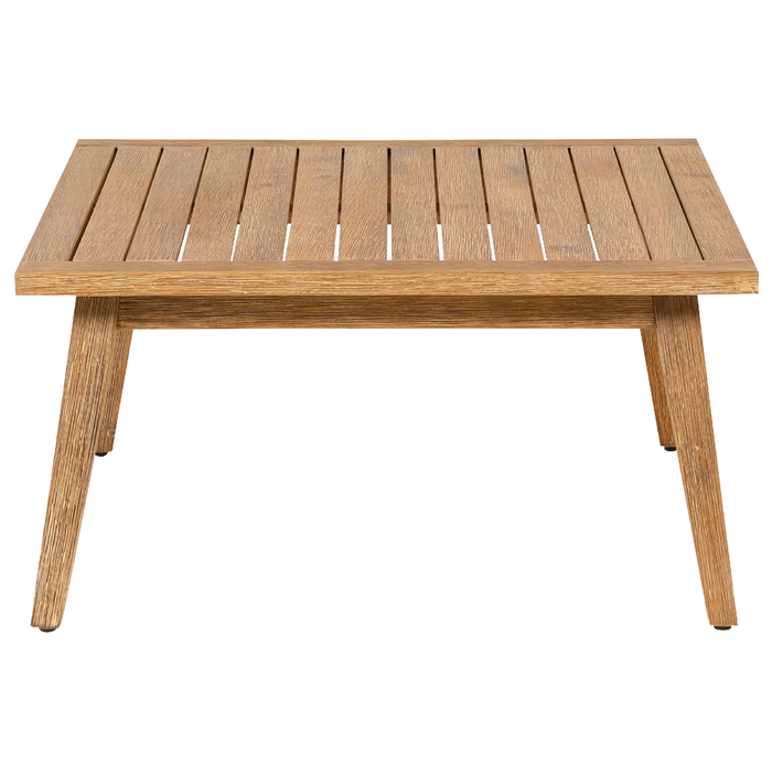 Beliani - ALCAMO - Loungeset voor 5 - Beige - Acaciahout