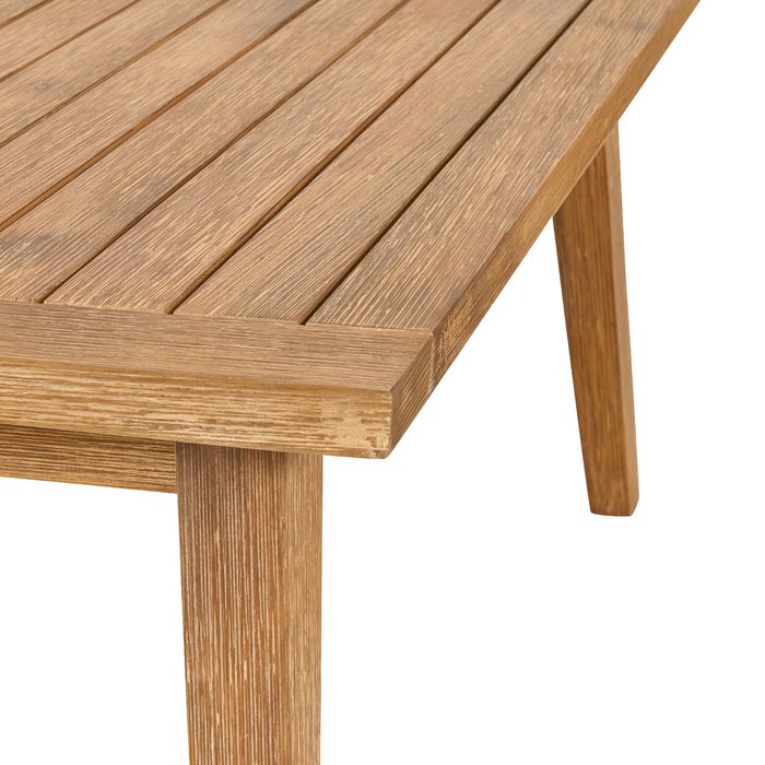 Beliani - ALCAMO - Loungeset voor 5 - Beige - Acaciahout