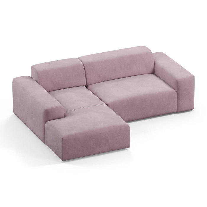 NADUVI Collection Nina Hoekbank Links - Velvet - Lila