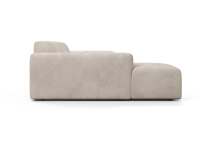 NADUVI Collection Nina Hoekbank Links - Velvet - Beige