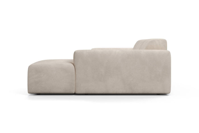 NADUVI Collection Nina Hoekbank Rechts - Velvet - Beige