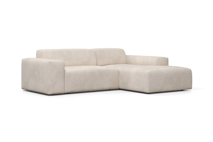NADUVI Collection Nina Hoekbank Rechts - Velvet - Beige