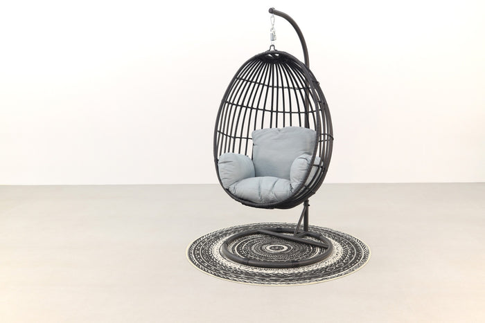 Garden Impressions Panama hangstoel -carbon black|mint grey