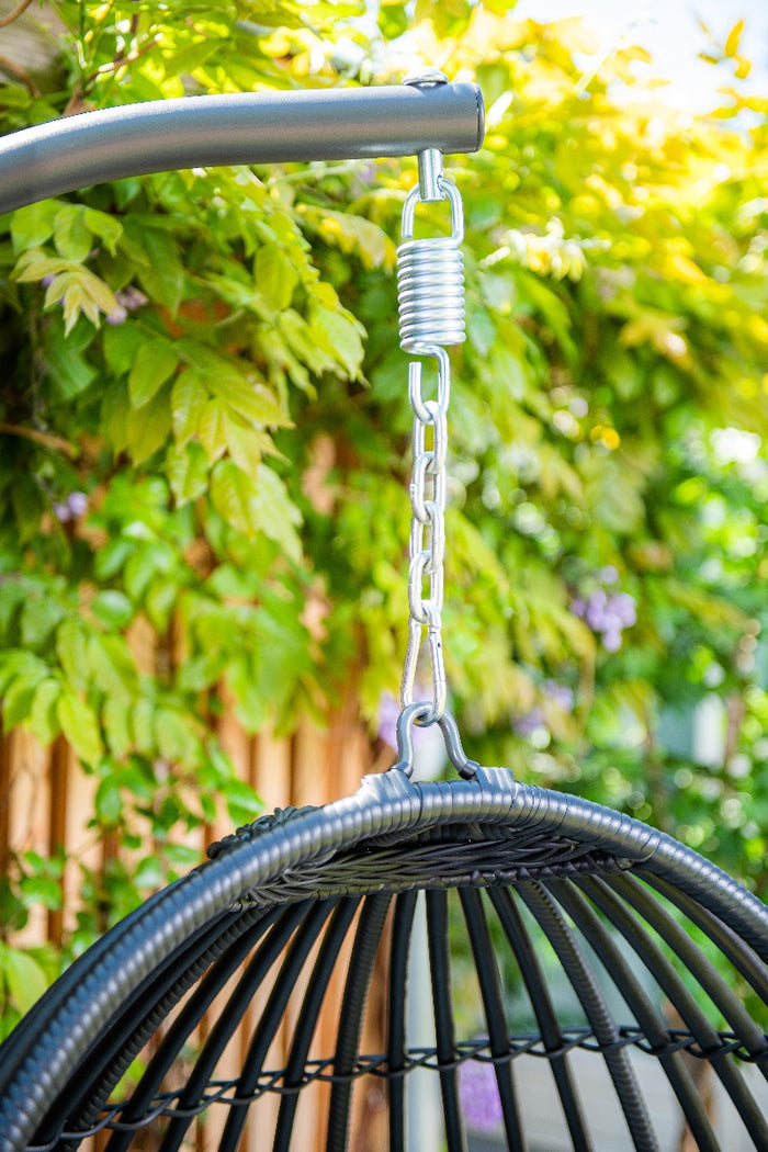 Garden Impressions Panama hangstoel -carbon black|mint grey