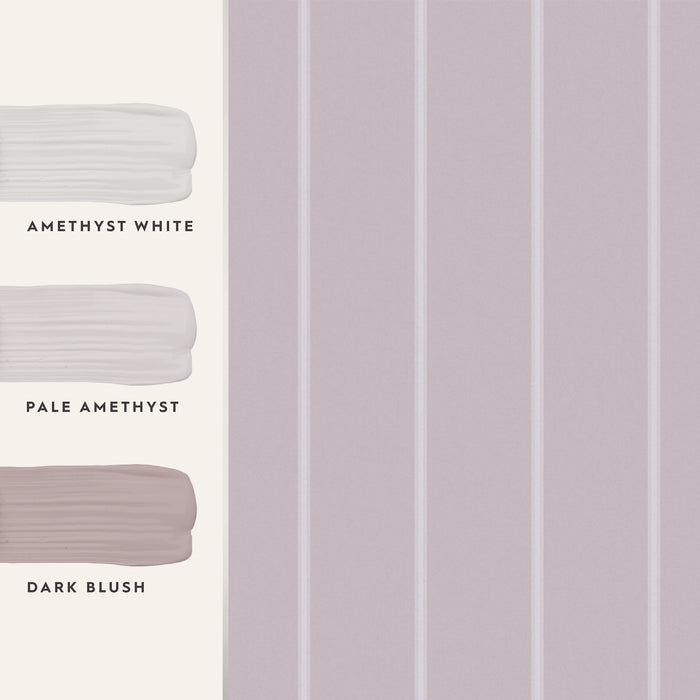 Laura Ashley Saltram Stripe Behang - Streep - 10mx52cm - Roze