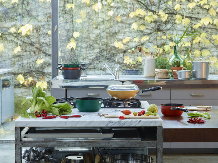Sambonet - Sauteerpan Vintage Groen 24 cm incl deksel