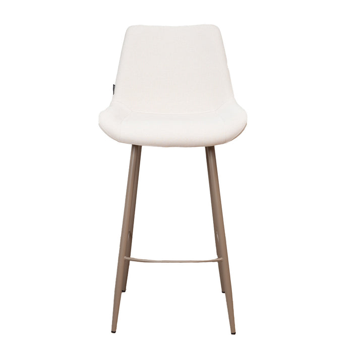 Bronx71 Scandinavische barkruk Maud gerecyclede stof off white 74 cm