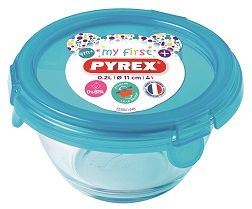 Pyrex - Baby Voedselcontainer, Rond, 0.2 L, Glas, Blauw - Pyrex | My F