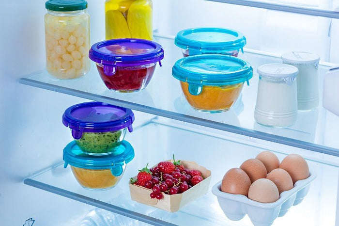 Pyrex - Baby Voedselcontainer, Rond, 0.2 L, Glas, Blauw - Pyrex | My F