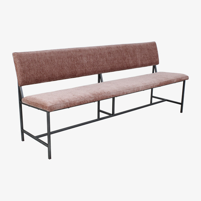 by fonQ Spare Eetkamerbank - B 160 cm - Flamingo