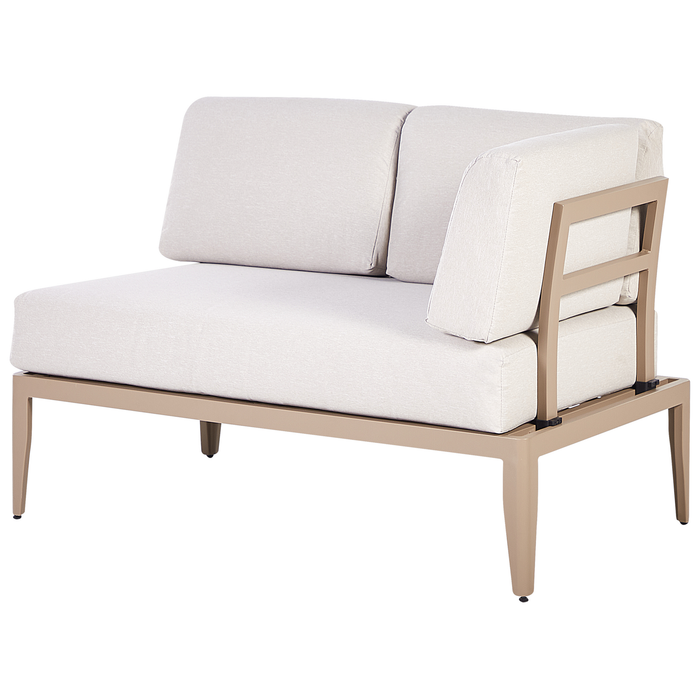 Beliani - RIMA III - Loungeset voor 6 - Lichtbeige - Aluminium