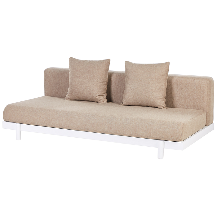 Beliani - MISSANELLO - Loungeset - Beige - Aluminium|Polyester